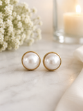 Golden Pearl Studs