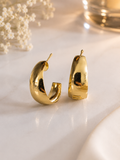 Golden Glow Hoops