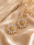 Golden Daisy Glow Earrings
