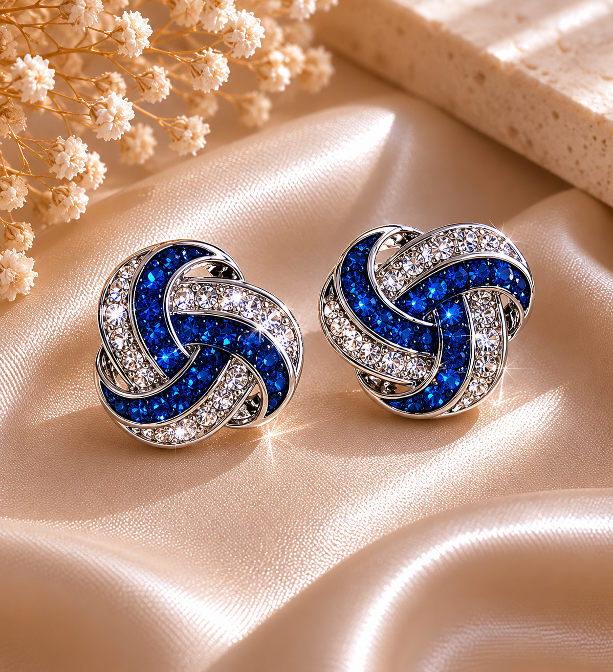 Midnight Knot Earrings