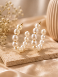 Timeless Pearl Hoops