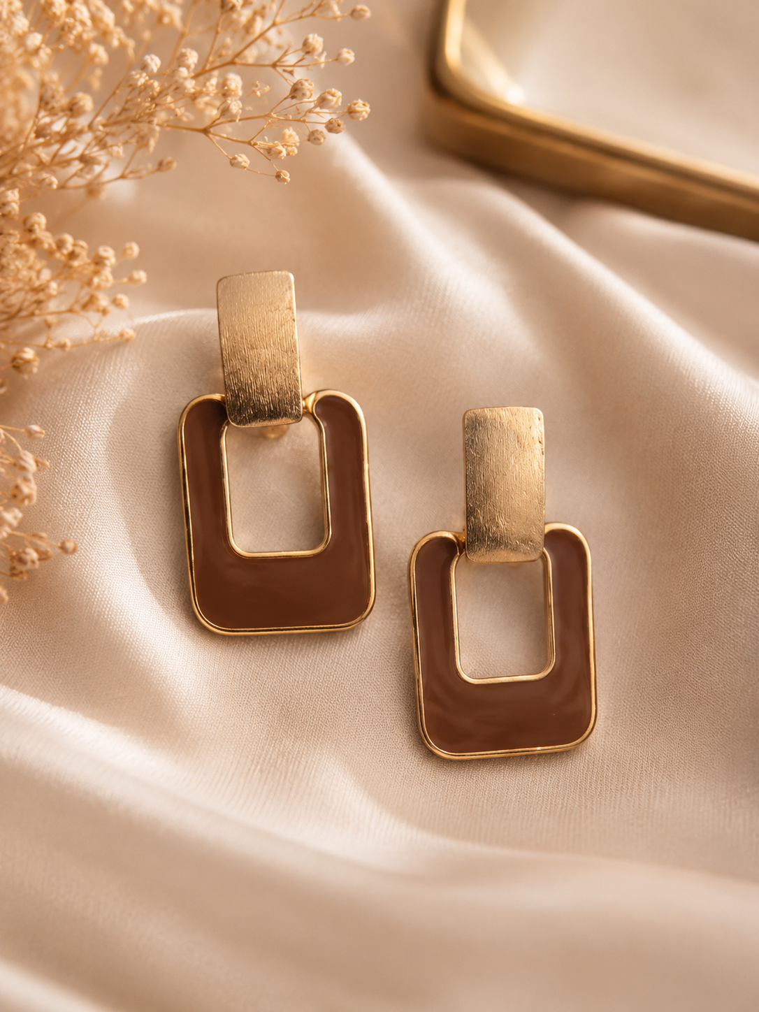 Golden Geo Earrings