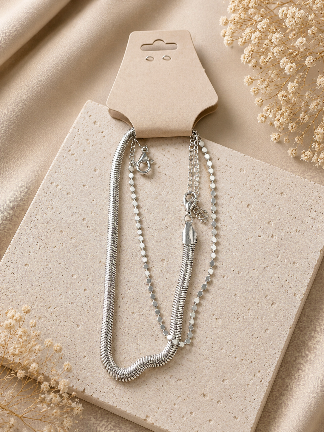 Silver Layered Luxe Bracelet Set